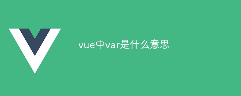 vue中var是什么意思