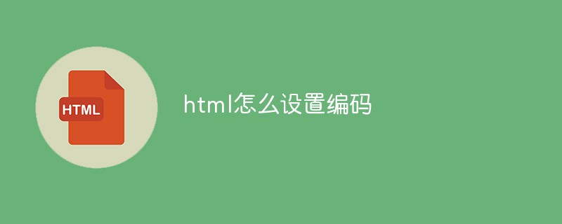 html怎么设置编码