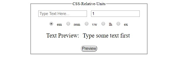 CSS 绝对和相对单位