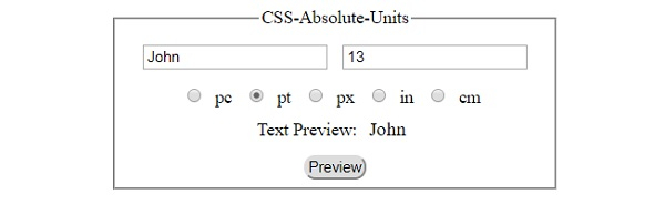 CSS 绝对和相对单位