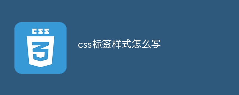 css标签样式怎么写