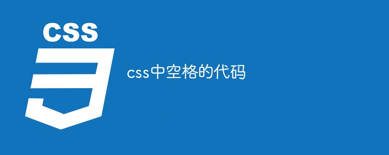 css中空格的代码