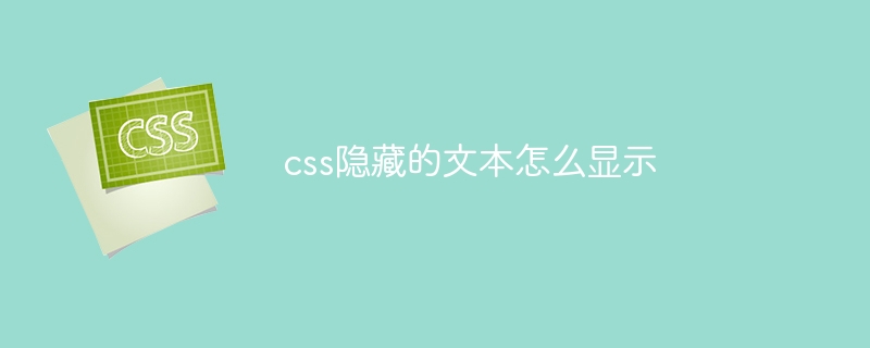 css隐藏的文本怎么显示