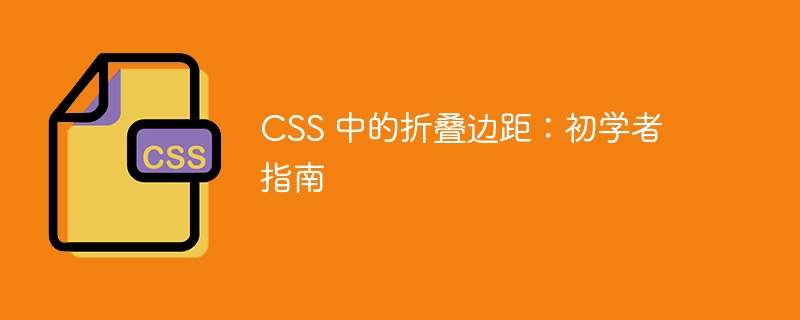 css 中的折叠边距：初学者指南