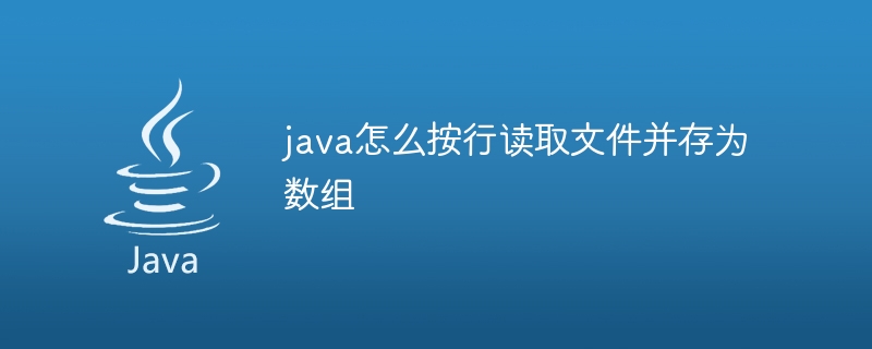 java怎么按行读取文件并存为数组