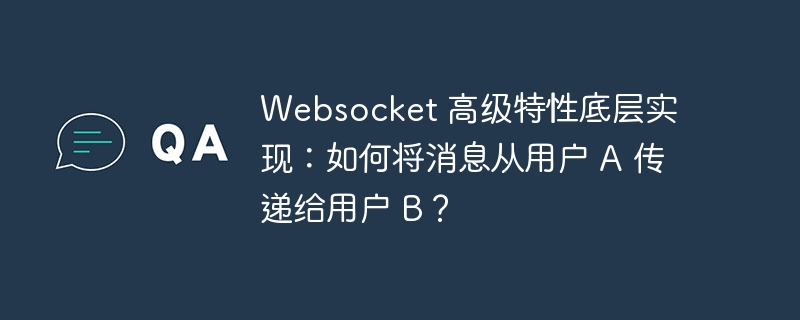 websocket 高级特性底层实现：如何将消息从用户 a 传递给用户 b？