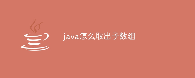 java怎么取出子数组