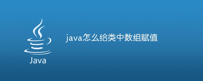 java怎么给类中数组赋值