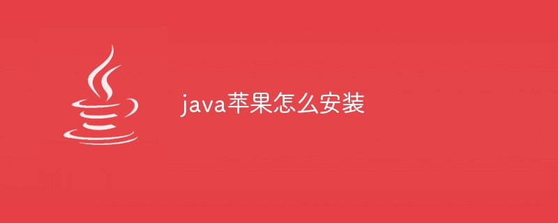 java苹果怎么安装