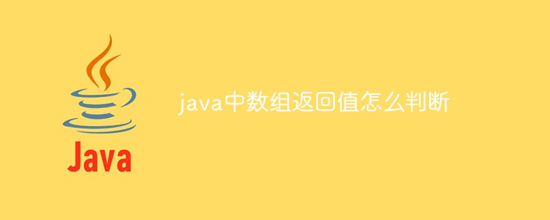 java中数组返回值怎么判断