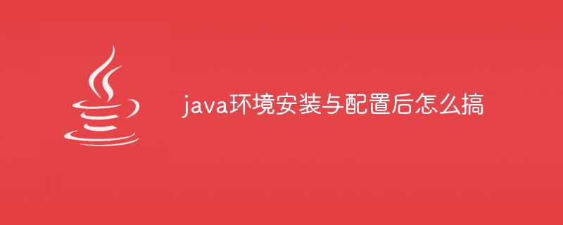 java环境安装与配置后怎么搞