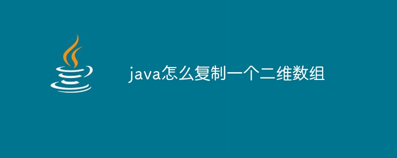 java怎么复制一个二维数组