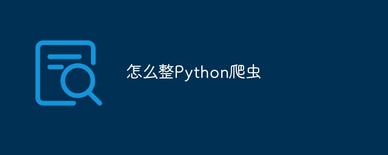 怎么整Python爬虫