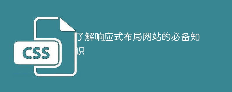 了解响应式布局网站的必备知识