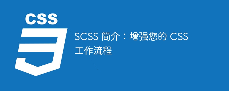 scss 简介：增强您的 css 工作流程