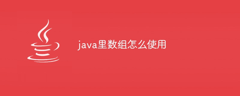 java里数组怎么使用