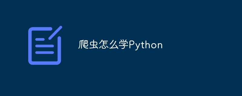 爬虫怎么学Python