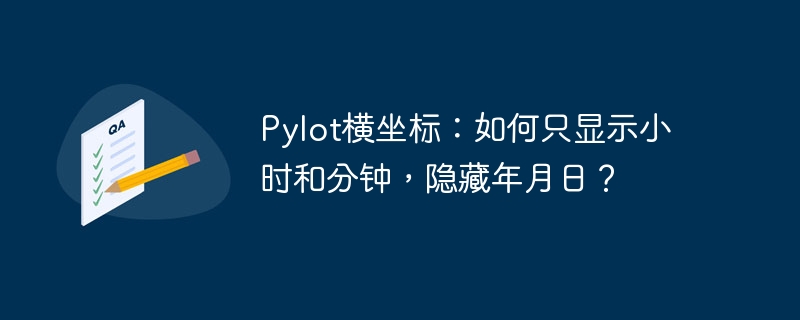 pylot横坐标：如何只显示小时和分钟，隐藏年月日？