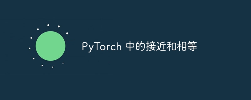 pytorch 中的接近和相等