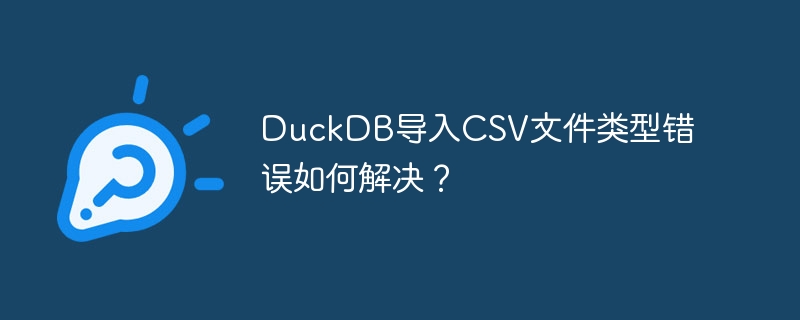 duckdb导入csv文件类型错误如何解决？