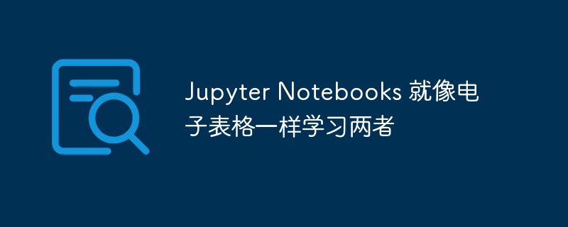 jupyter notebooks 就像电子表格一样学习两者